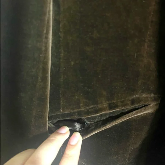 Chocolate Brown Velvet Blazer - Picture 6 of 8